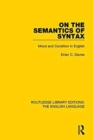 Image for On the Semantics of Syntax