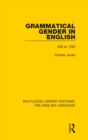 Image for Grammatical gender in English  : 950 to 1250