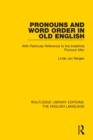 Image for Pronouns and Word Order in Old English