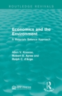 Image for Economics and the environment  : a materials balance approach
