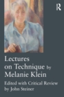 Image for Lectures on technique