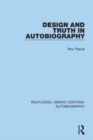 Image for Design and Truth in Autobiography