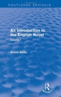 Image for An introduction to the English novelVolume I