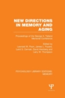Image for New directions in memory and aging  : proceedings of the George A. Talland Memorial Conference