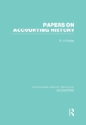 Image for Papers on Accounting History (RLE Accounting)