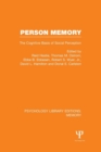 Image for Person memory  : the cognitive basis of social perception