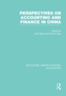 Image for Perspectives on accounting and finance in China