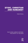 Image for Stoic, Christian and Humanist