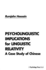 Image for Psycholinguistic Implications for Linguistic Relativity