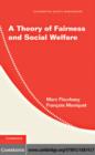 Image for A theory of fairness and social welfare