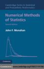 Image for Numerical methods of statistics