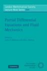 Image for Partial differential equations and fluid mechanics