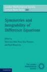 Image for Symmetries and integrability of difference equations