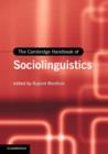 Image for The Cambridge handbook of sociolinguistics