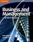 Image for Business and management for the IB Diploma