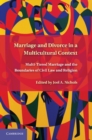 Image for Marriage and Divorce in a Multi-Cultural Context: Multi-Tiered Marriage and the Boundaries of Civil Law and Religion
