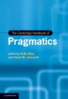 Image for The Cambridge handbook of pragmatics