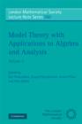 Image for Model Theory with Applications to Algebra and Analysis: Volume 2
