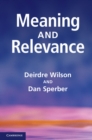 Image for Meaning and Relevance