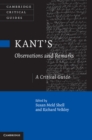 Image for Kant&#39;s Observations and Remarks: A Critical Guide