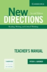 Image for New Directions Teacher&#39;s Manual: An Integrated Approach to Reading, Writing, and Critical Thinking
