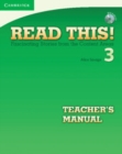 Image for Read This! Level 3 Teacher&#39;s Manual: Fascinating Stories from the Content Areas