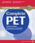 Image for Complete PET for Spanish Speakers Teacher&#39;s Book