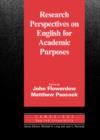 Image for Research perspectives on English for academic purposes
