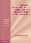 Image for Values, religion, and culture in adolescent development