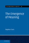 Image for Emergence of Meaning
