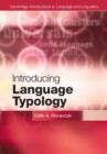 Image for Introducing language typology