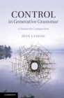 Image for Control in Generative Grammar: A Research Companion