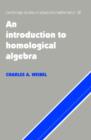 Image for An Introduction to Homological Algebra