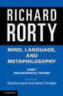 Image for Mind, language, and metaphilosophy: early philosophical papers