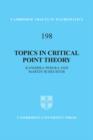 Image for Topics in critical point theory
