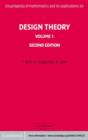 Image for Design Theory: Volume 1