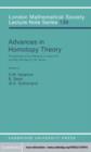 Image for Advances in Homotopy Theory: Papers in Honour of I M James, Cortona 1988