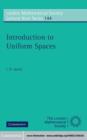 Image for Introduction to Uniform Spaces