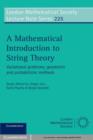 Image for Mathematical Introduction to String Theory: Variational Problems, Geometric and Probabilistic Methods