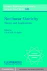 Image for Nonlinear Elasticity: Theory and Applications