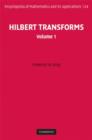 Image for Hilbert Transforms: Volume 1