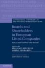 Image for Boards and Shareholders in European Listed Companies: Facts, Context and Post-Crisis Reforms