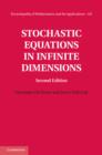 Image for Stochastic equations in infinite dimensions