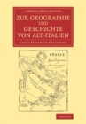 Image for Zur Geographie Und Geschichte Von Alt-Italien