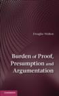 Image for Burden of proof, presumption and argumentation