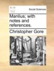 Image for Manlius; With Notes and References.