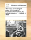 Image for The Works of the English Poets. with Prefaces, Biographical and Critical, by Samuel Johnson. ... Volume 3 of 58