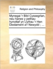 Image for Mynegai &#39;r Bibl Cyssegrlan, Neu Hanes y Pethau Hynottaf Yn Llyfrau &#39;r Hen Destament A&#39;r Newydd; ...