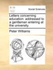 Image for Letters concerning education