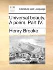 Image for Universal Beauty. a Poem. Part IV.